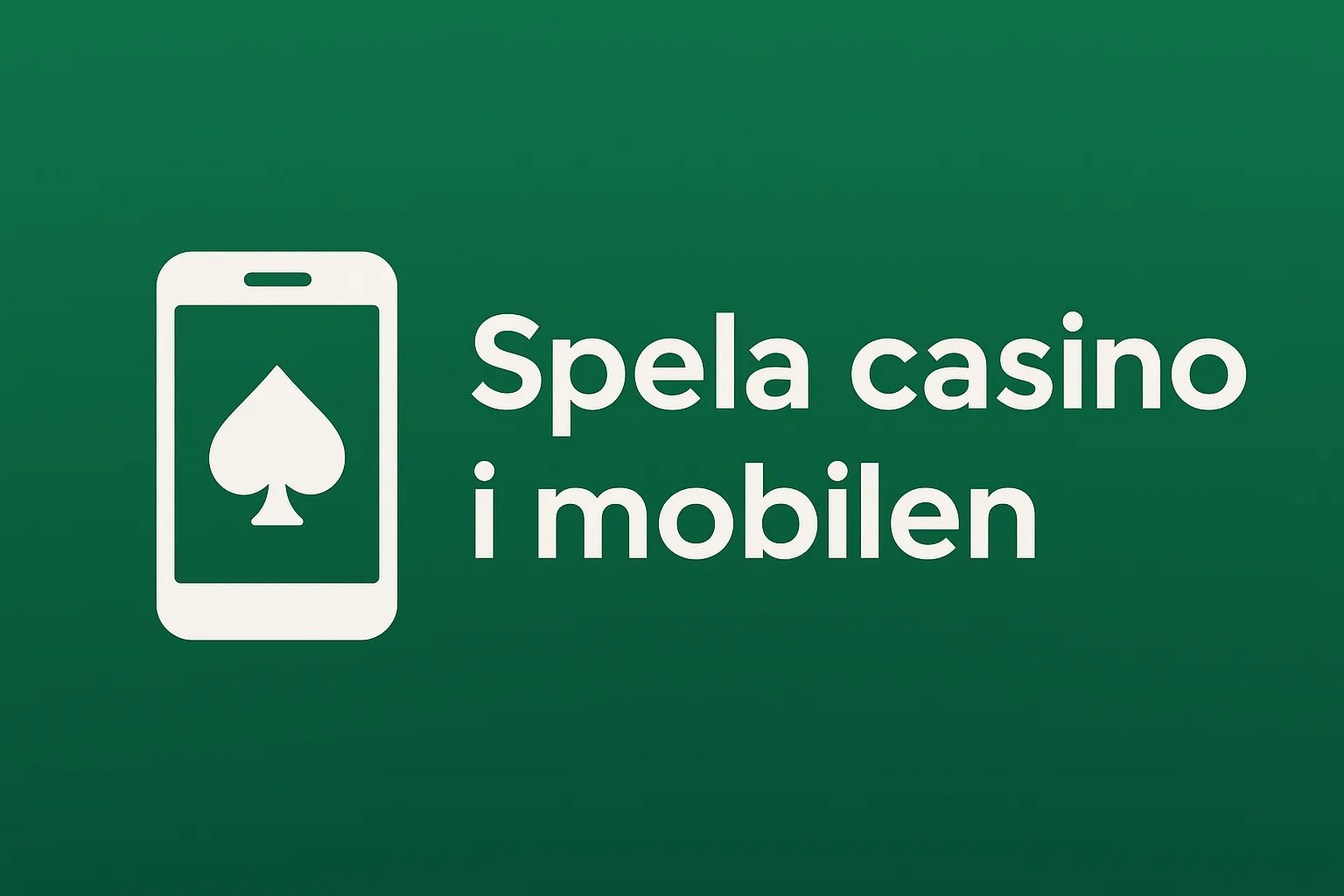 Spela casino i mobilen